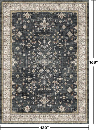 Boho Black Rug for Living Room - Image 2