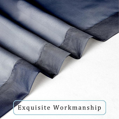 Sheer Curtains - Navy 45" Long, Light Filtering Tiers - Image 4