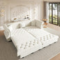97.6" Oversized Pull Out Sofa Bed, Chesterfield Velvet Sleeper Sofa Couch by Unknown