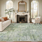 Soalmost 9x12 Area Rugs for Living Room Washable Rug Abstract Green/Ivory | by Soalmost