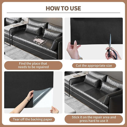 ONine Leather Repair Patch，Self-Adhesive Couch Patch，Multicolor Available - Image 5