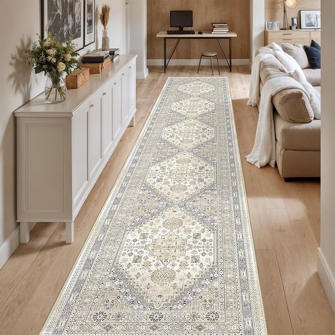 Washable Runner Rug 2.5x14, Long Kitchen Rugs Non-Slip, Soft Hallway Runner - Image 3