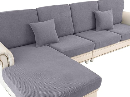 LA MEACK Couch Cushion Cover Seat Cushion Cover Stretch Armchair Cover Separate by LA+MEACK
