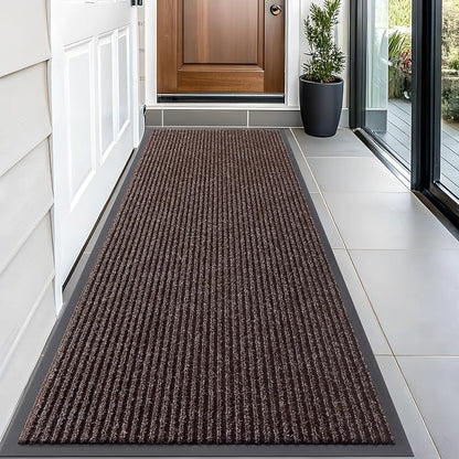 OLANLY Front Door Mat 59x23, Waterproof Heavy-Duty Indoor Outdoor Doormat | Tan by OLANLY