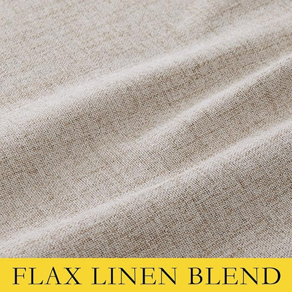 NICETOWN 100% Black Out Curtains 72 inch Long Linen Textured Set of 2 | Classic - Image 9