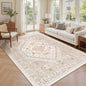 5x7 Area Rugs for Living Room, Large Washable Rug, Dining Room, Low Pile by Zesthome
