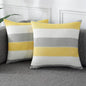AmHoo Pack of 2 Farmhouse Stripe Check Throw Pillow Covers Set Case Cotton by AmHootextile