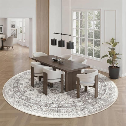 Round Rug 8ft, Circle Rug for Dining Room Table, Dining Room, Nursery Room - Image 9