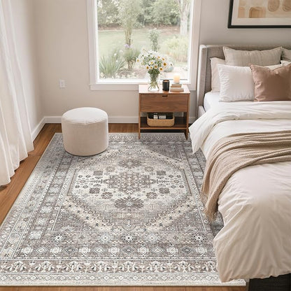 4x6 Area Rug for Entryway, Washable Kitchen Rug, Living Room, Dining Room - Image 8