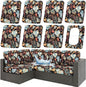 Waterproof Outdoor Cushion Covers, Stretch Patio Slipcovers | UV Resistant by hyha