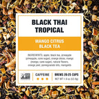Tiesta Tea - Black Thai Tropical, Loose Leaf, Mango Citrus Black Tea, Premium Blend, High Caffeinated, Make Hot or Iced & Brews Up to 25 Cups, 1.9oz Resealable Pouch