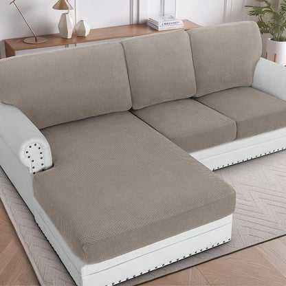 H.VERSAILTEX 2025 New Sectional Couch Covers 6 Pieces Stretch Sofa Covers by HVERSAILTEX