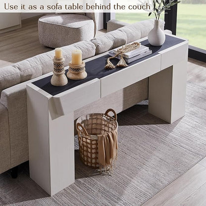 JXQTLINGMU 63" Long Wood Console Table - Image 4