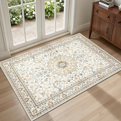 2x3 Area Rugs Living Room: Washable Vintage Rug by EXPEDIX
