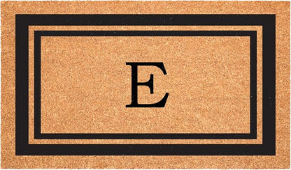 Calloway Mills 152961830E Black Border 18" x 30" Monogram Doormat by Callowaymills