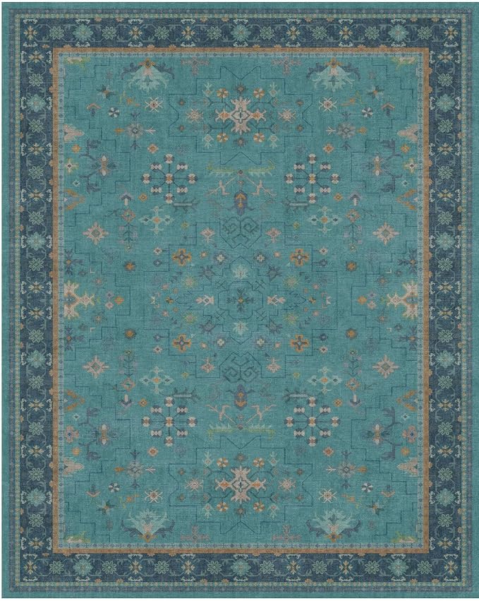 3x4 Teal Rugs for Entryway Indoor - Image 8