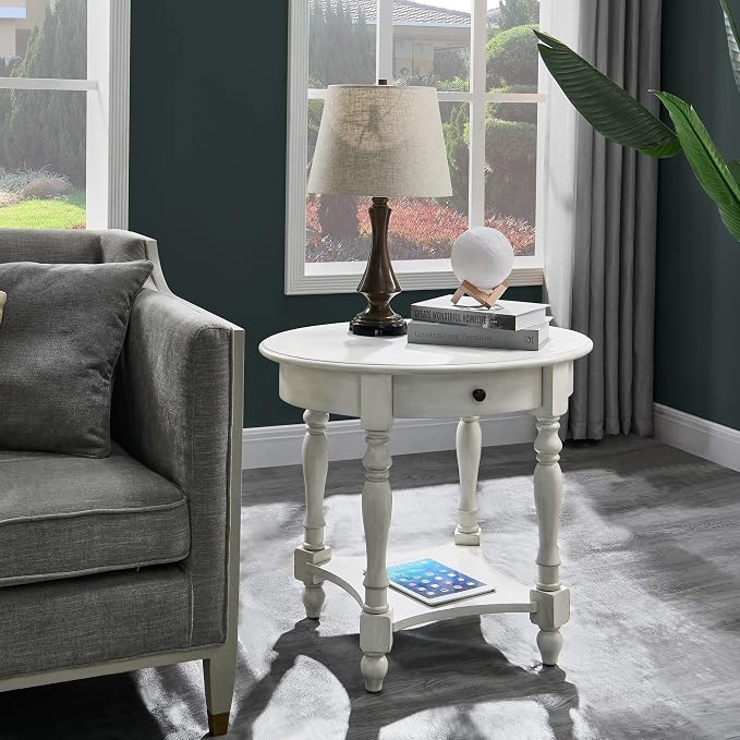 LEEMTORIG Oval Round End Table - Image 5
