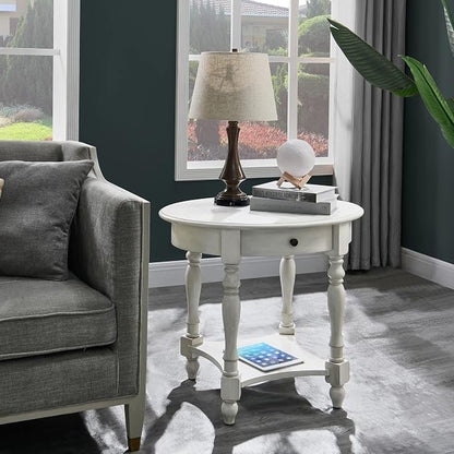LEEMTORIG Oval Round End Table - Image 5