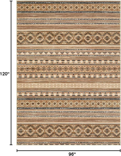 cotiled Boho 8x10 Area Rugs for Living Room: Large Moroccan Washable Rug | - Image 2
