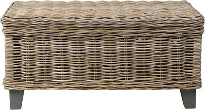 East at Main Woven Rattan Storage Coffee Table - Image 5