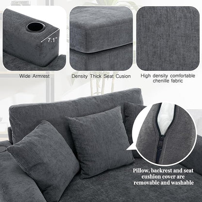 Merax Modern Upholstered Indoor Chaise Lounge - Image 6