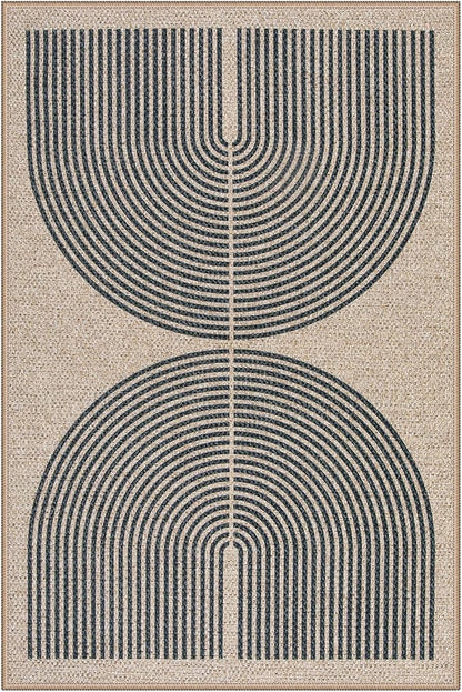 Lahome Enfys Rainbow Easy Jute Rug, 2x3 Farmhouse Kitchen Rugs Non Slip - Image 8