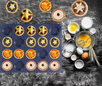 Silicone Tart Mold for Baking, Mini Tart Pan, 2 Inch Mini Pie Pans for Mince Pie, Fruit Pie, Blue (1, 2 INCH)