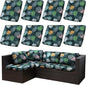 8PCS Patio Cushion Covers.Patio Furniture Couch SeatSlipcovers | Washable by SUKAIKEQA