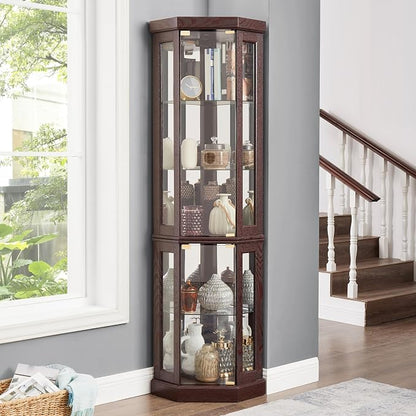 Glass Corner Display Cabinet - Image 5