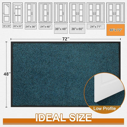 Super Absorbent Front Door Mat, Non-Slip Washable Indoor Doormats, Low Profile - Image 3