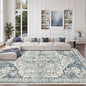 10x12 Area Rugs for Living Room, Large Washable Rug, Dining Room, Low Pile by Zesthome