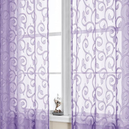 Furman Sheer Curtains 72 inches Long by OWENIE