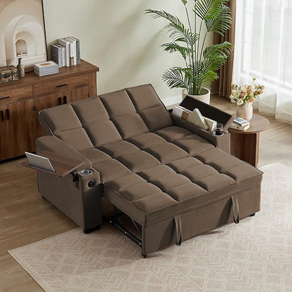 Auvsoce 65'' Chaise Lounge Chair Indoor, 3-in-1 Convertible Sofa Bed by Unknown
