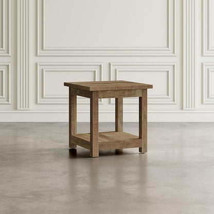 Jofran Reclamation Rustic Reclaimed Solid Wood Square End Table - Image 8