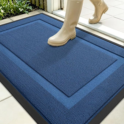 OLANLY Front Door Mat Outside 35x23, All-Season Heavy-Duty Rubber Doormat | by OLANLY