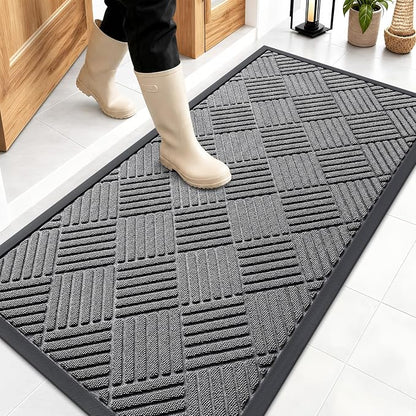 OLANLY Front Door Mat Outside Entrance 47x23, Waterproof Heavy-Duty Doormat | by OLANLY