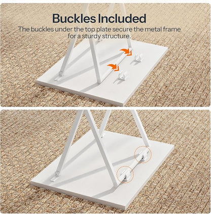 HOOBRO Folding TV Tray Tables, Industrial Snack Tables - Image 8