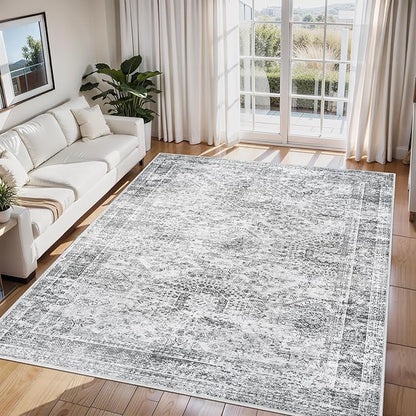 Aelenmu 6x9 Area Rugs for Living Room Washable Bedroom Dining Room Grey | by Aelenmu