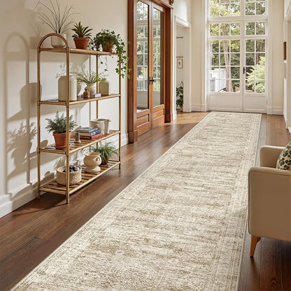 2'6 x 16' Runner Rug Non Slip, Washable Kitchen Rugs, Living Room, Extra Long - Image 3