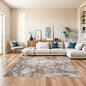 5x7 Area Rug Living Room Washable Neutral Brown Beige | Soft Low Pile Non Slip by BYYVOORugsforYourHome