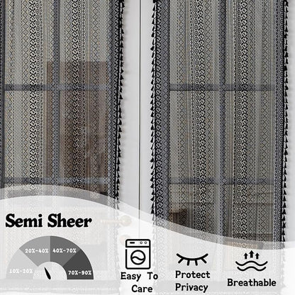 Sutuo Home French Door Curtains - Image 3