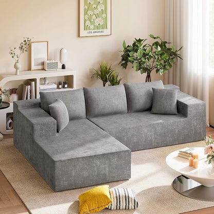 Homall 108" Modular Sectional Sofa, Boneless Couch - Image 3
