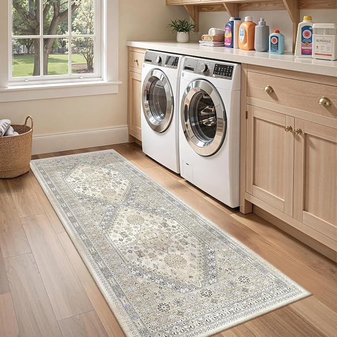2x6 Runner Rug Non Slip, Washable Hallway Runner Rug, Nursery Room, Soft Runner - Image 9