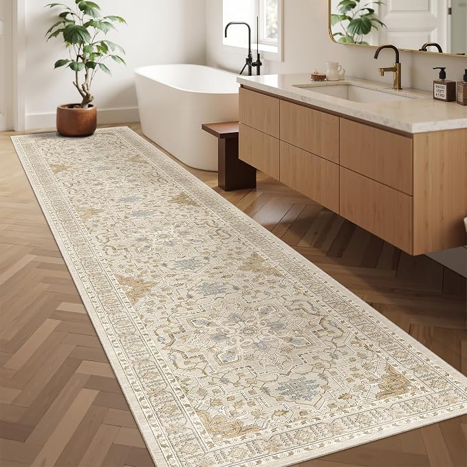 Madane Hallway Runner Rug 2'6''x12' Kitchen Runners Vintage, Entryway and - Image 4