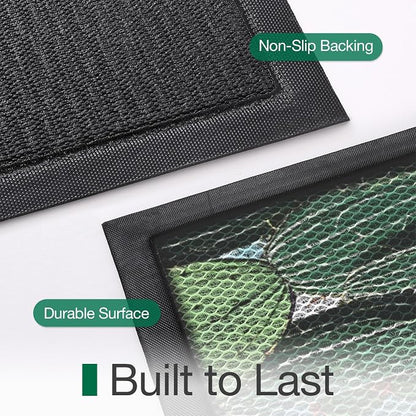 LUMI Outside Welcome Door Mat 32x47, Non-Slip Durable Rubber Easy Clean | - Image 9