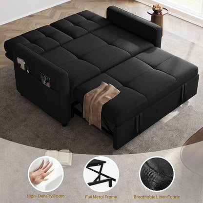 DWVO 55" Convertible Sofa Bed, 3-in-1 Sleeper Sofa - Image 3