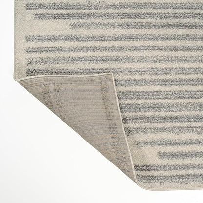 JONATHAN Y Khalil Modern Berber Stripe Cream/Gray Indoor Area Rug, Contemporary - Image 9