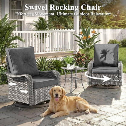 2-Seat Modern Patio Furniture Set - Image 4