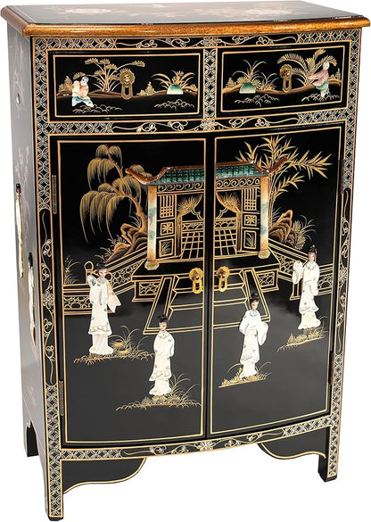 Red Lantern Artisan Crafted Lacquer Storage Cabinet by RedLantern