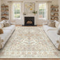 8x10 Area Rugs for Living Room, Large Washable Rug, Dining Room, Low Pile by Zesthome